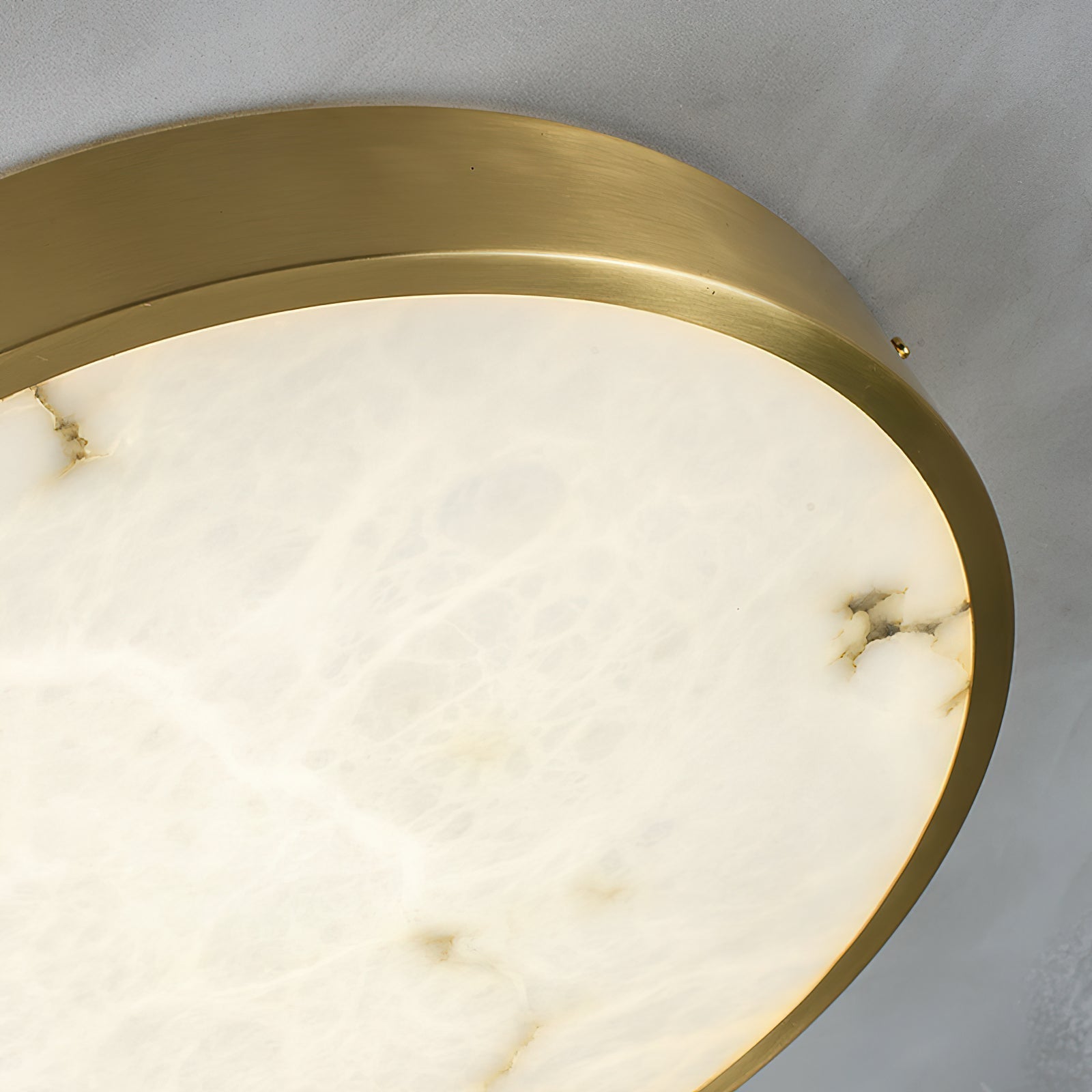 Lampada da soffitto in alabastro incassata Uzoror