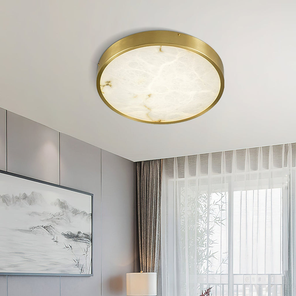Lampada da soffitto in alabastro incassata Uzoror