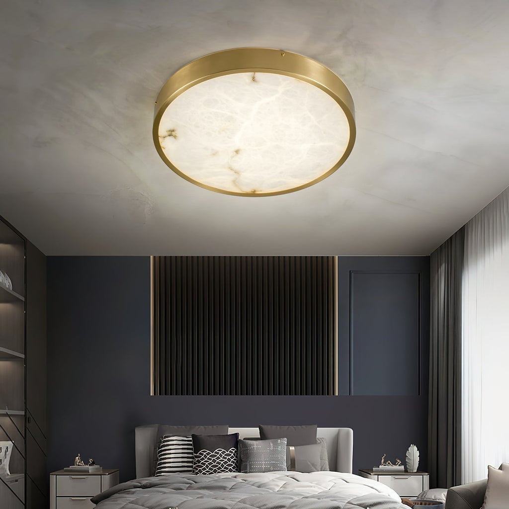Lampada da soffitto in alabastro incassata Uzoror