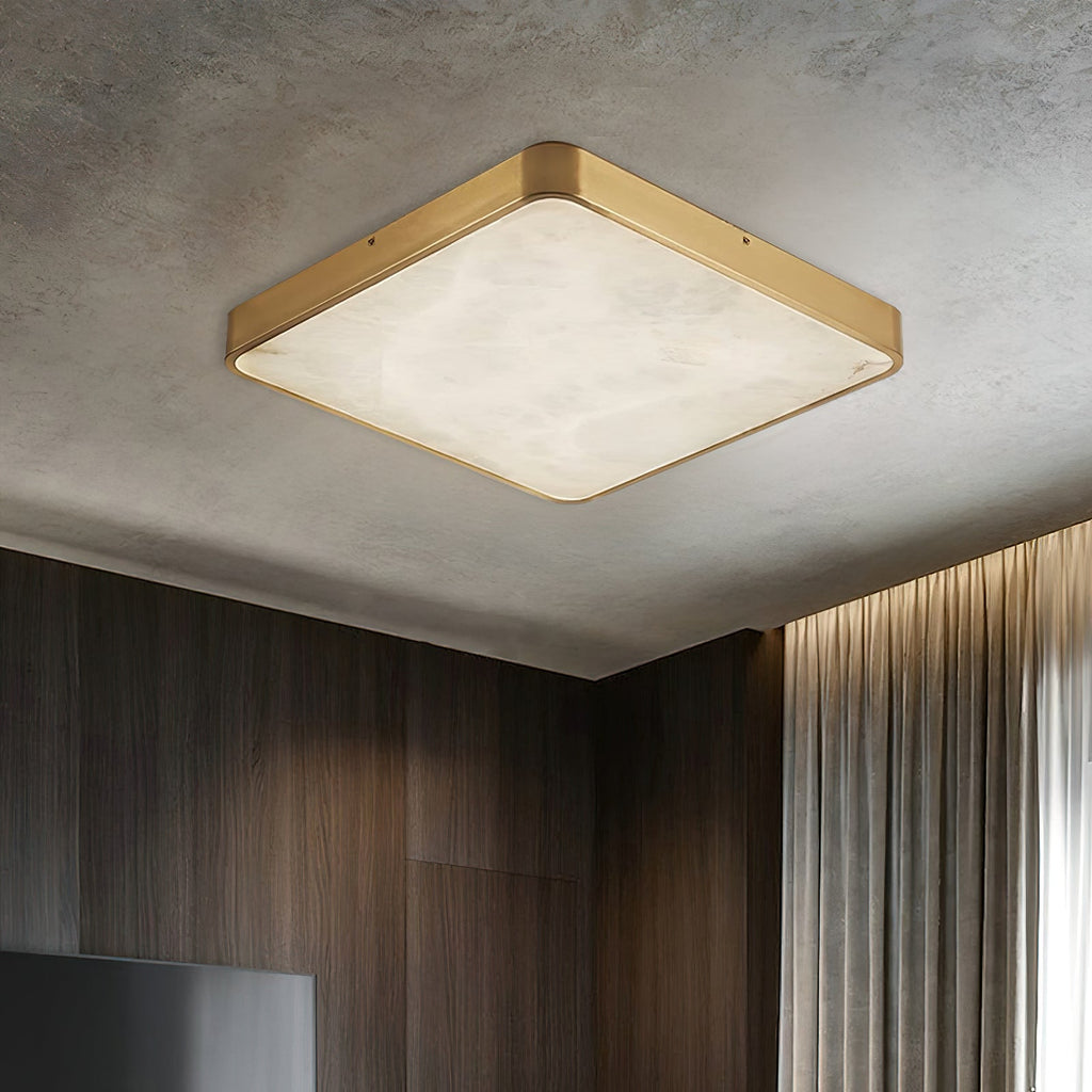 Lampada da soffitto in alabastro incassata Uzoror