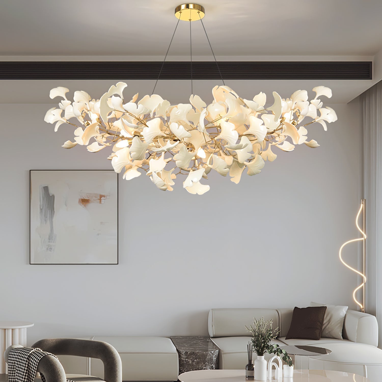 Metr Lampadario di Lusso in Ceramica per Soggiorno a forma di U