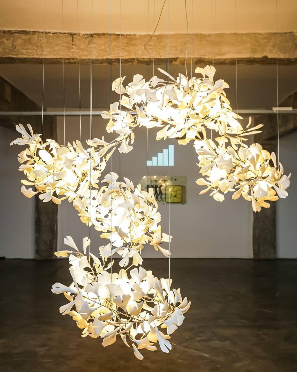Lampadario Gingko Vortex