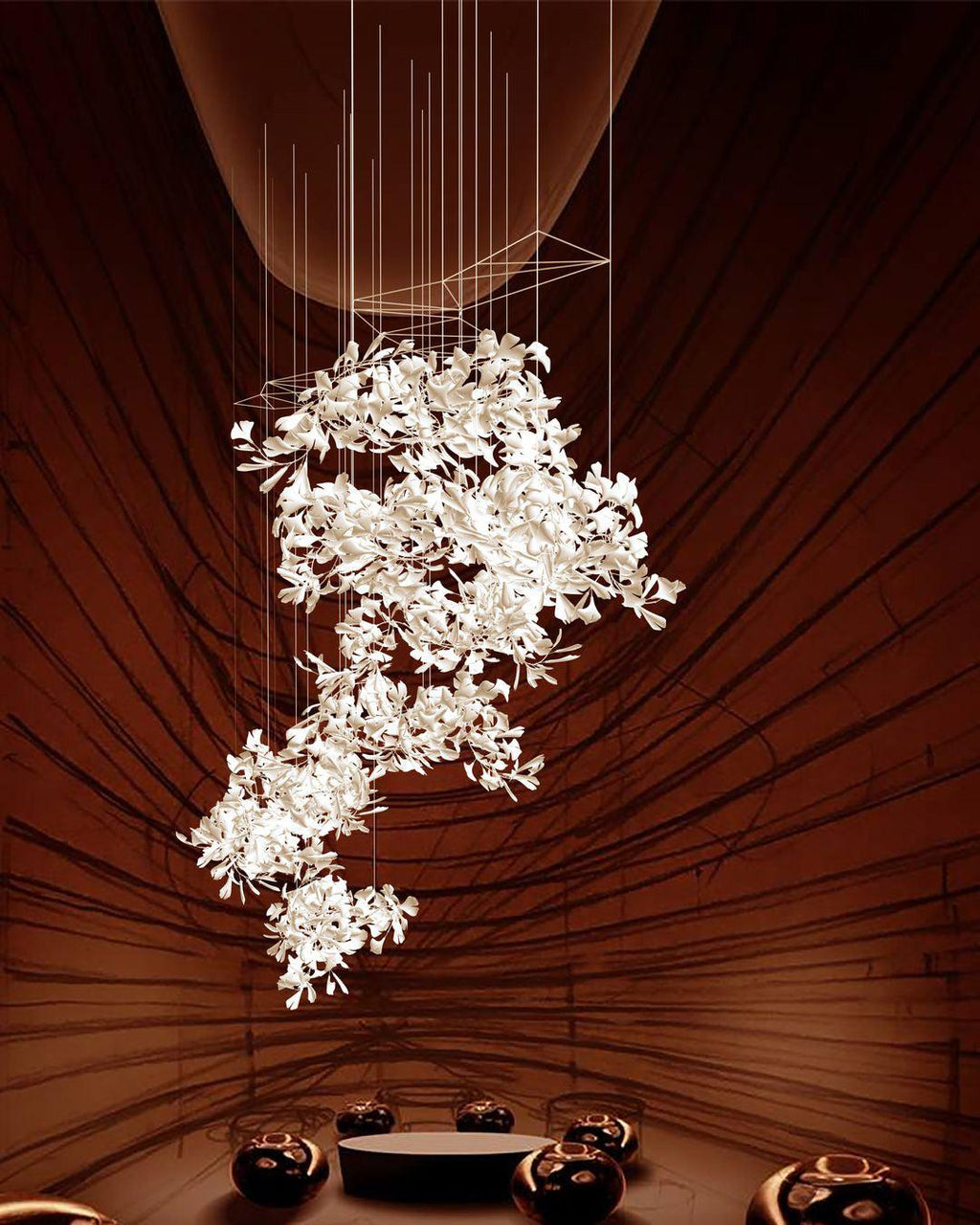Lampadario Gingko Vortex
