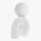 Avellon | Elegante Lampada da Tavolo con Base Scolpita e Luce Ambientale Morbida