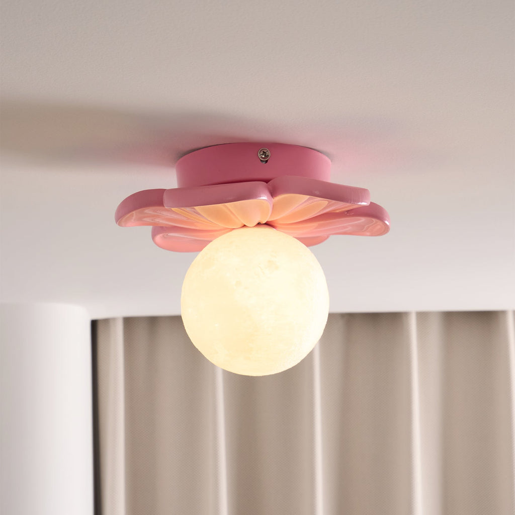 Lampada da soffitto a forma di fiore Cream Bloom