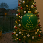 Decorazione Natalizia in PVC per Esterni con Illuminazione LED Colorata