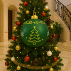 Decorazione Natalizia in PVC per Esterni con Illuminazione LED Colorata