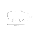 Lampada da Soffitto con Pulsante in Vetro
