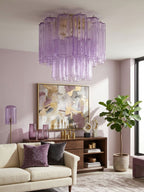 Lampada da soffitto Tubes di Murano