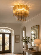 Lampada da soffitto Tubes di Murano
