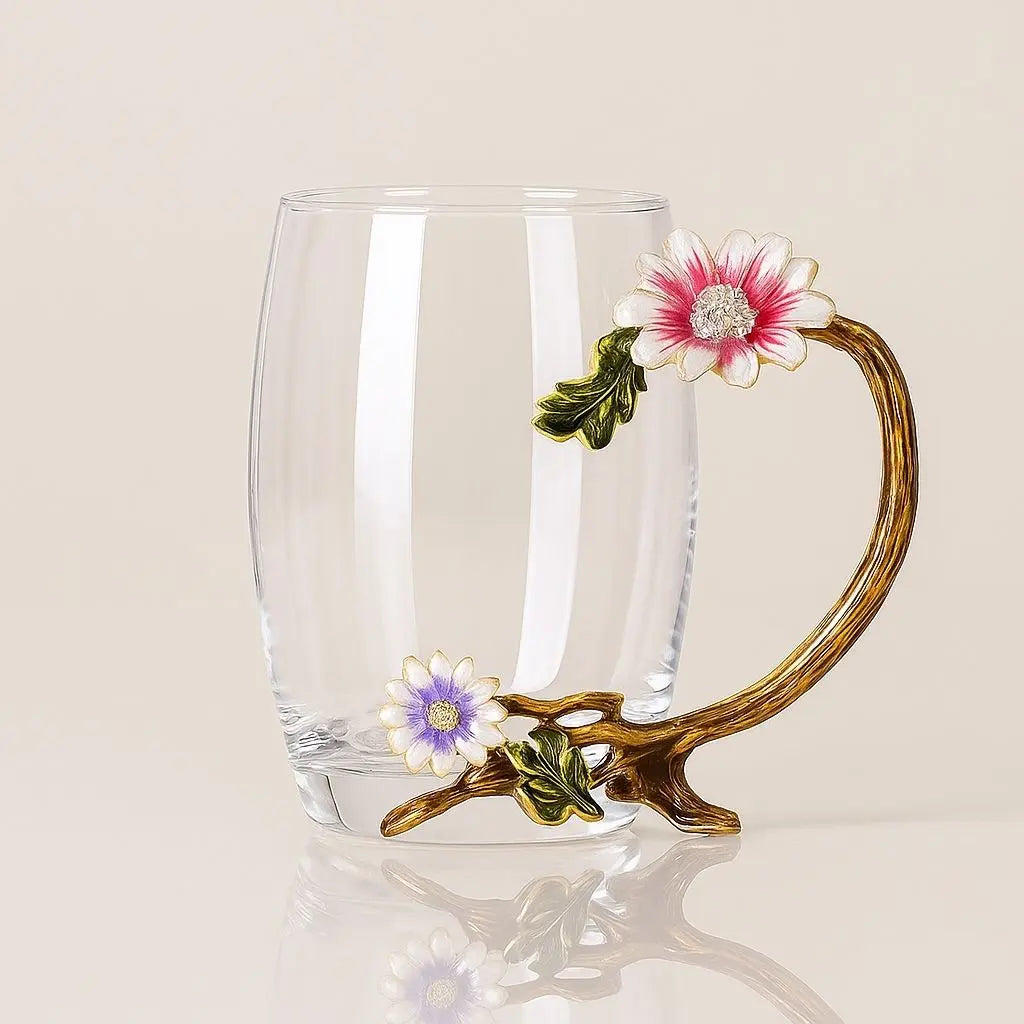 Tazza da tè in vetro smaltato Sophia
