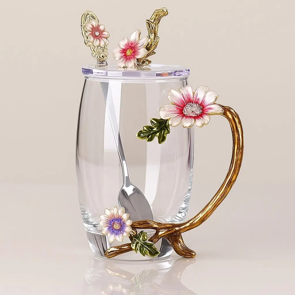 Tazza da tè in vetro smaltato Sophia
