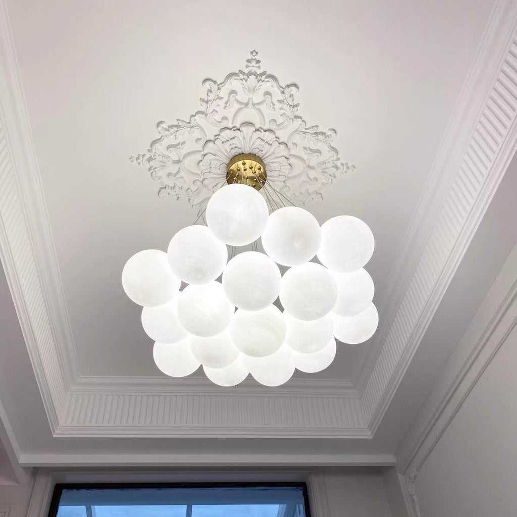 Lampadario a Cluster di Vetro