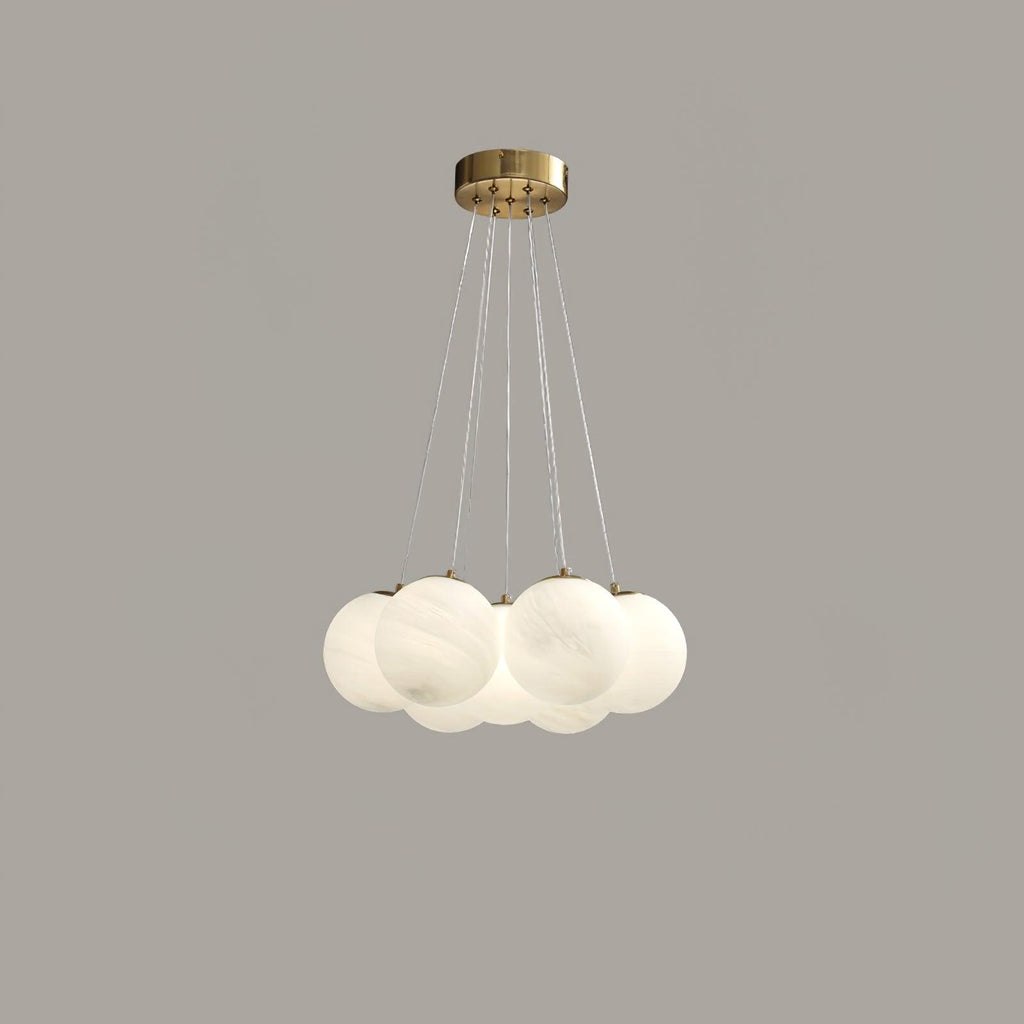Lampadario a Cluster di Vetro