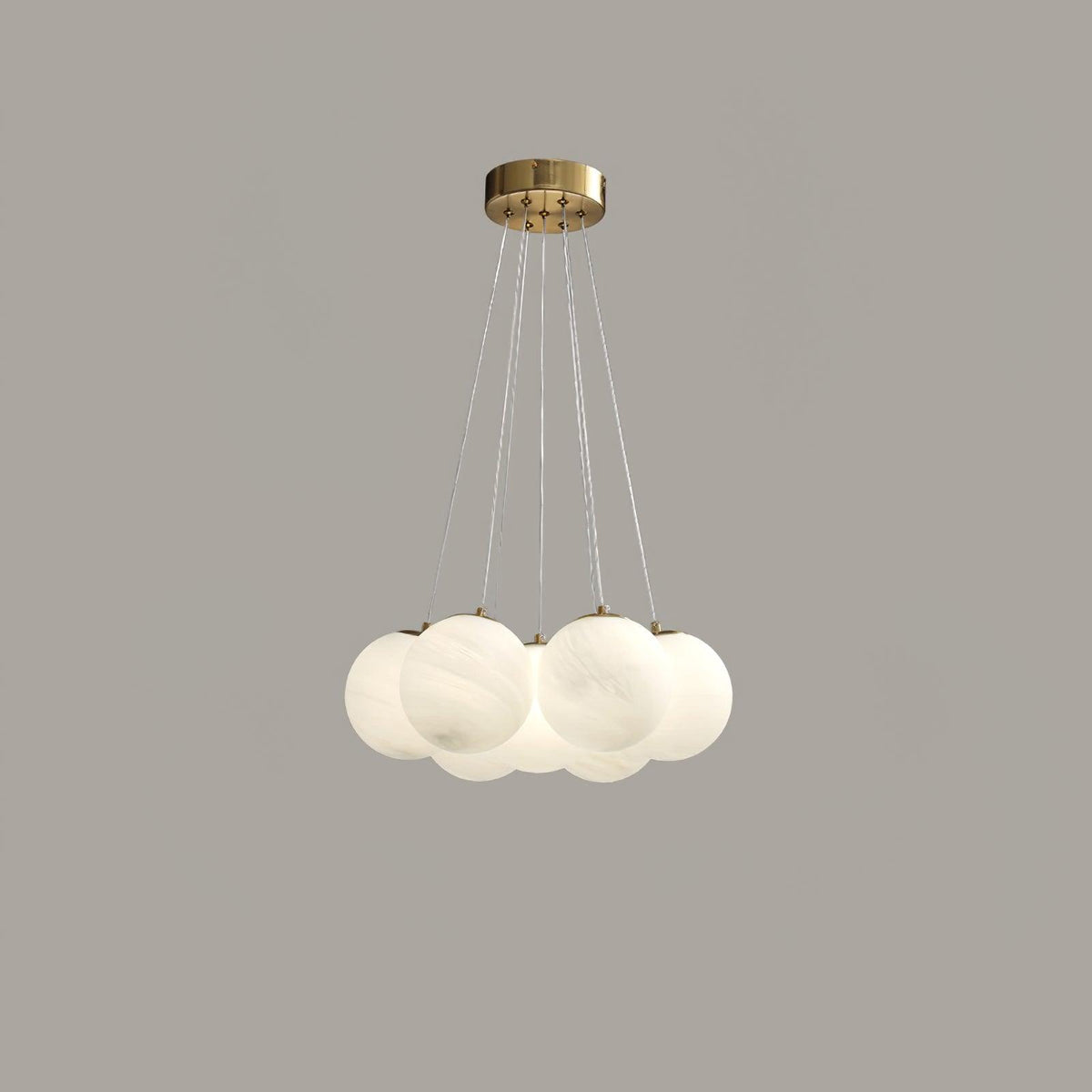 Lampadario a Cluster di Vetro