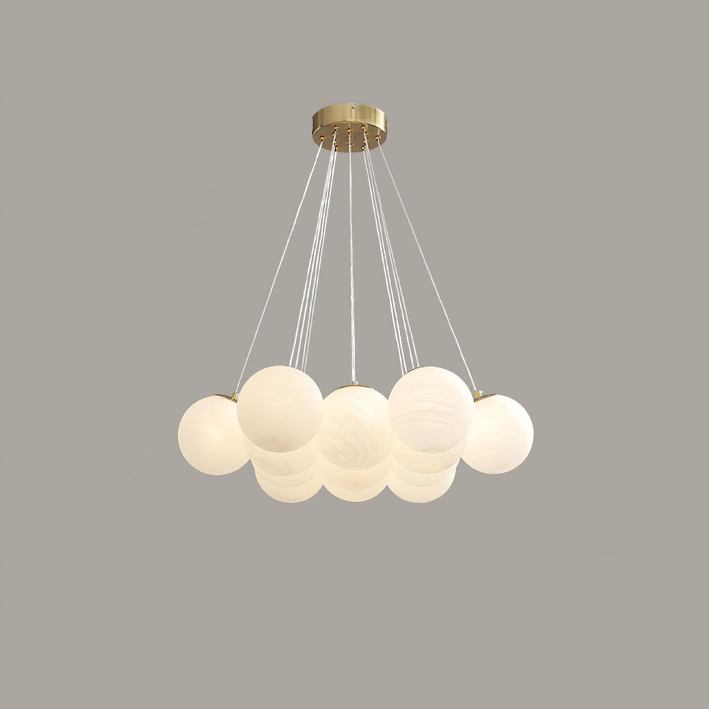 Lampadario a Cluster di Vetro