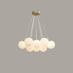 Lampadario a Cluster di Vetro