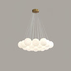 Lampadario a Cluster di Vetro