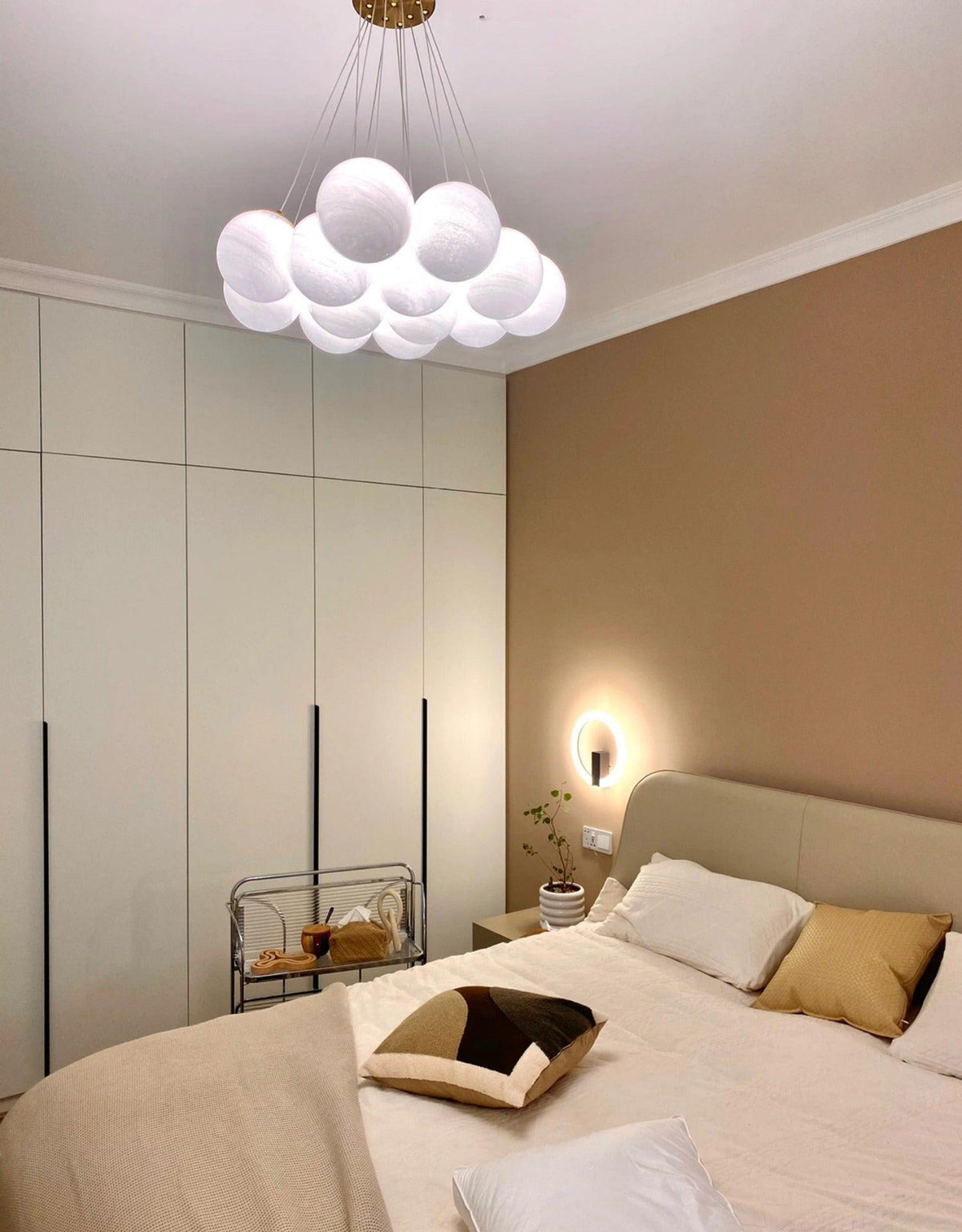 Lampadario a Cluster di Vetro
