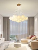 Lampadario a Cluster di Vetro