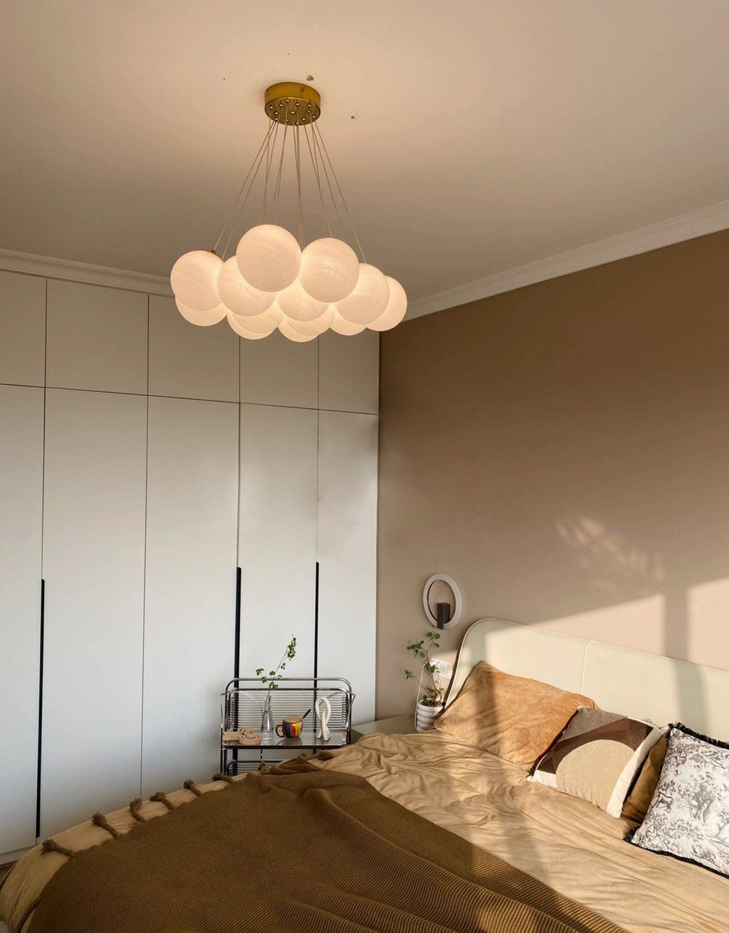 Lampadario a Cluster di Vetro