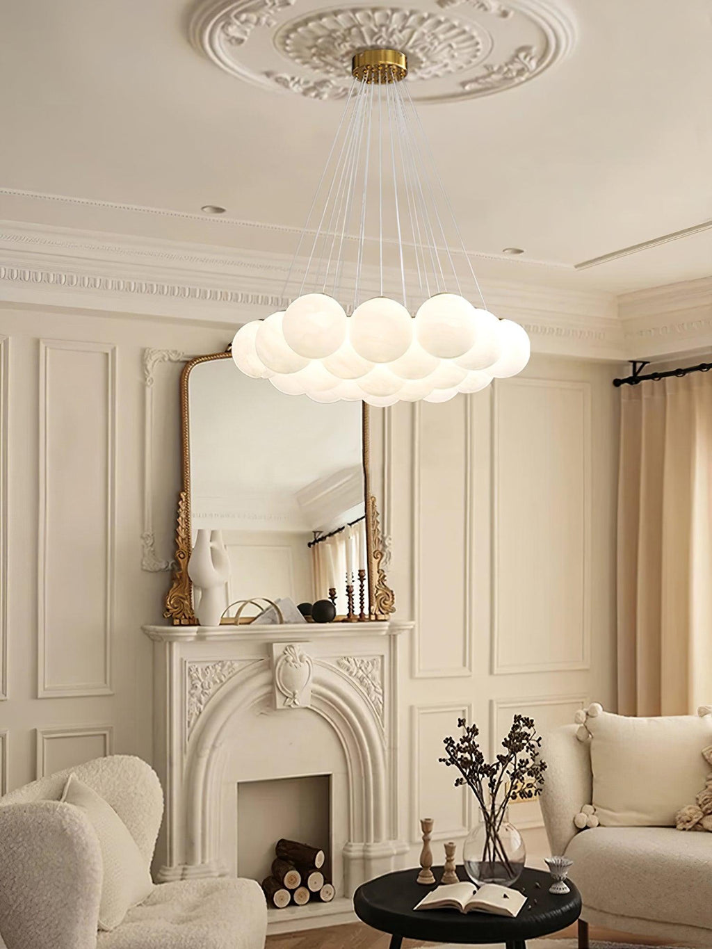 Lampadario a Cluster di Vetro