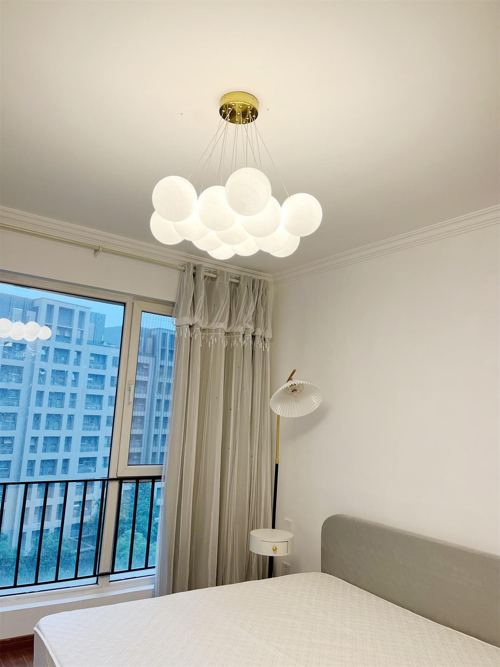 Lampadario a Cluster di Vetro