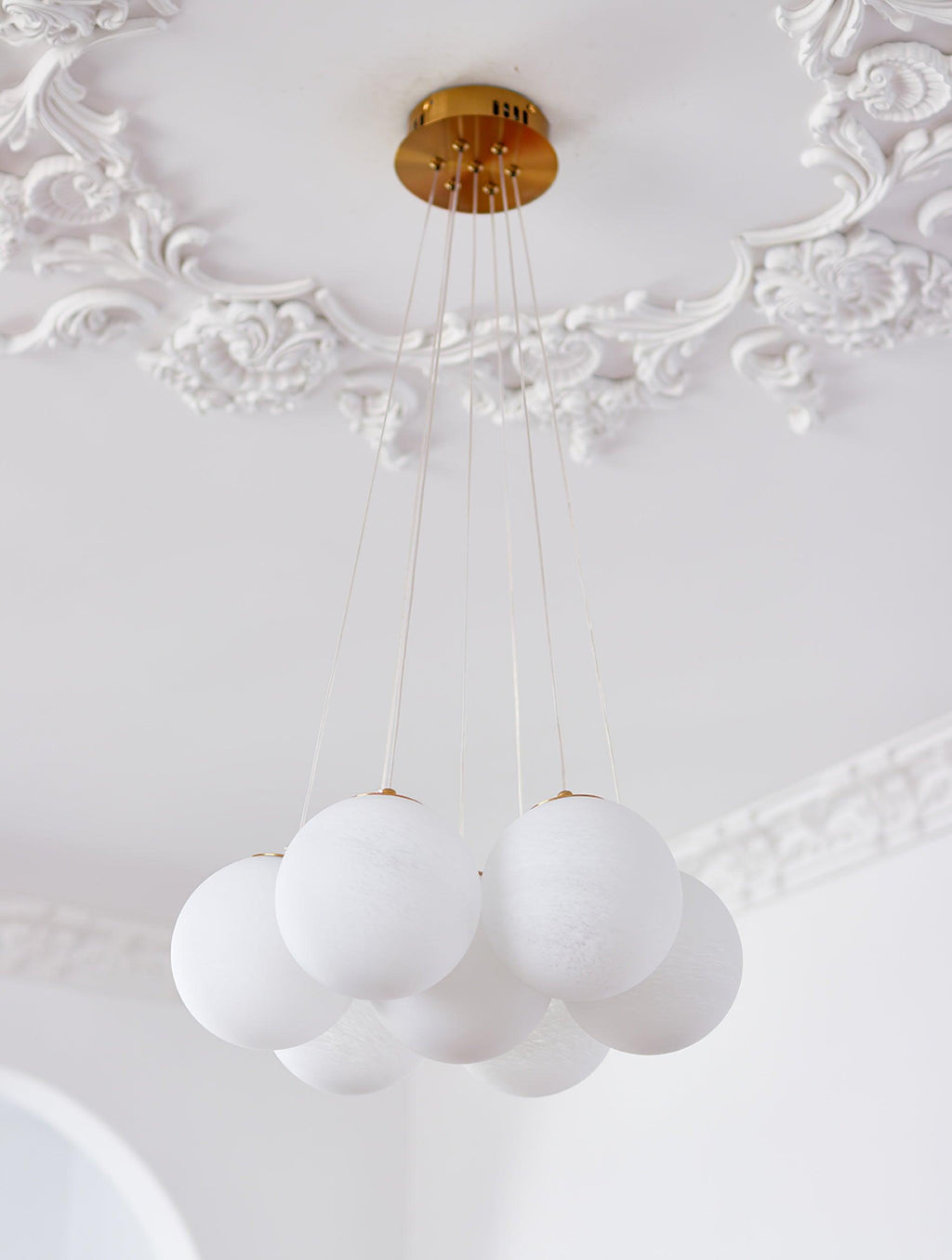 Lampadario a Cluster di Vetro