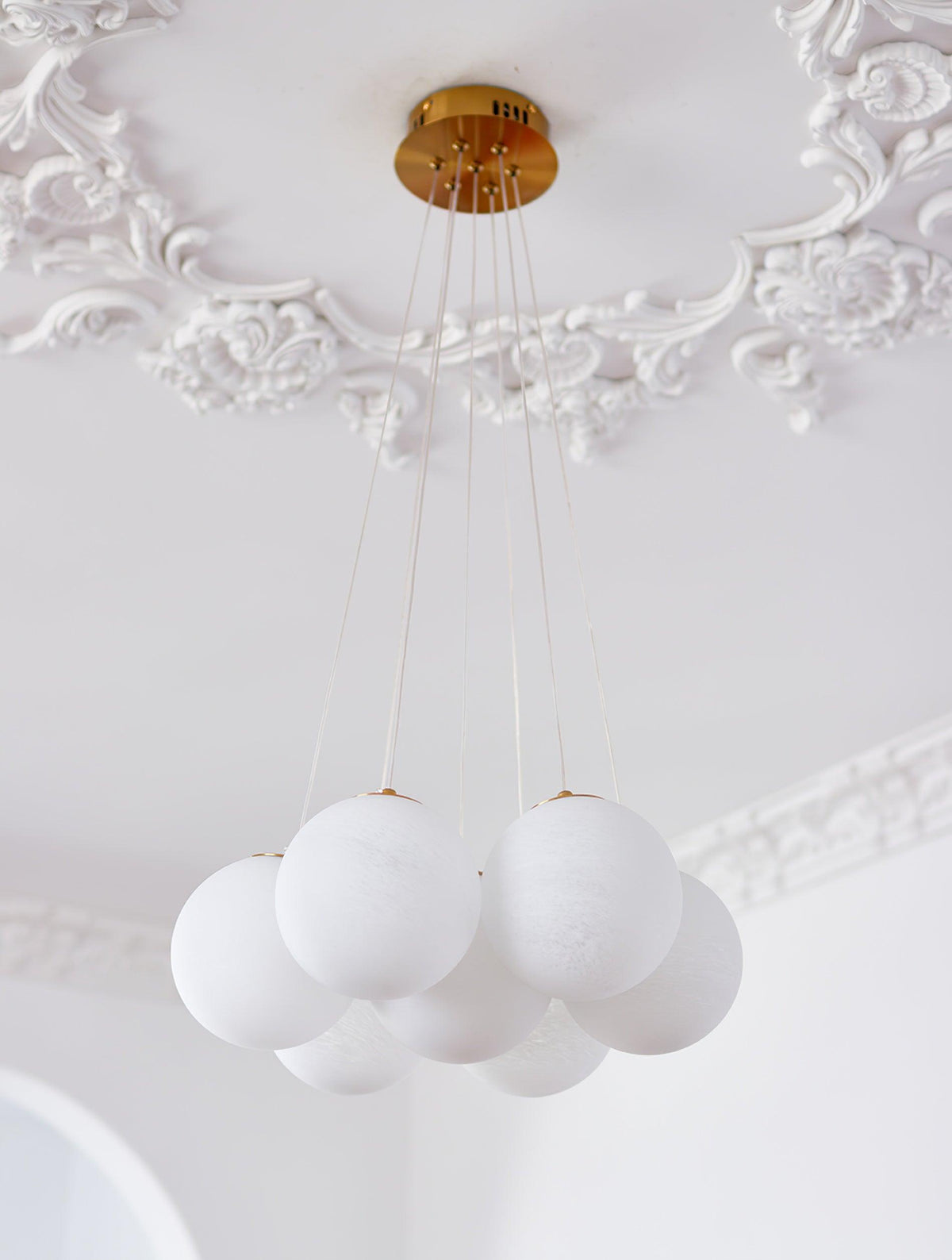 Lampadario a Cluster di Vetro