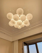 Lampadario a Cluster di Vetro