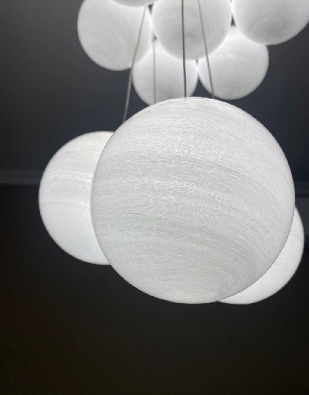 Lampadario a Cluster di Vetro