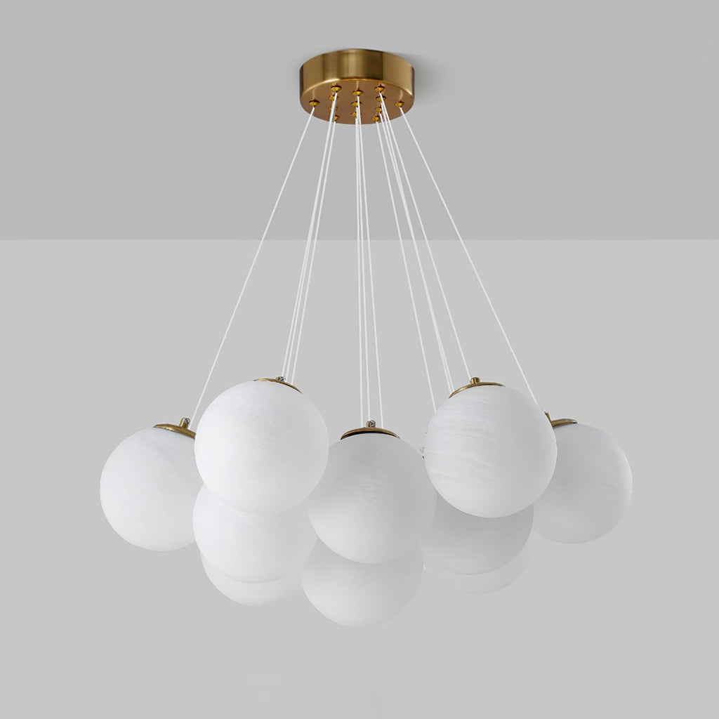 Lampadario a Cluster di Vetro