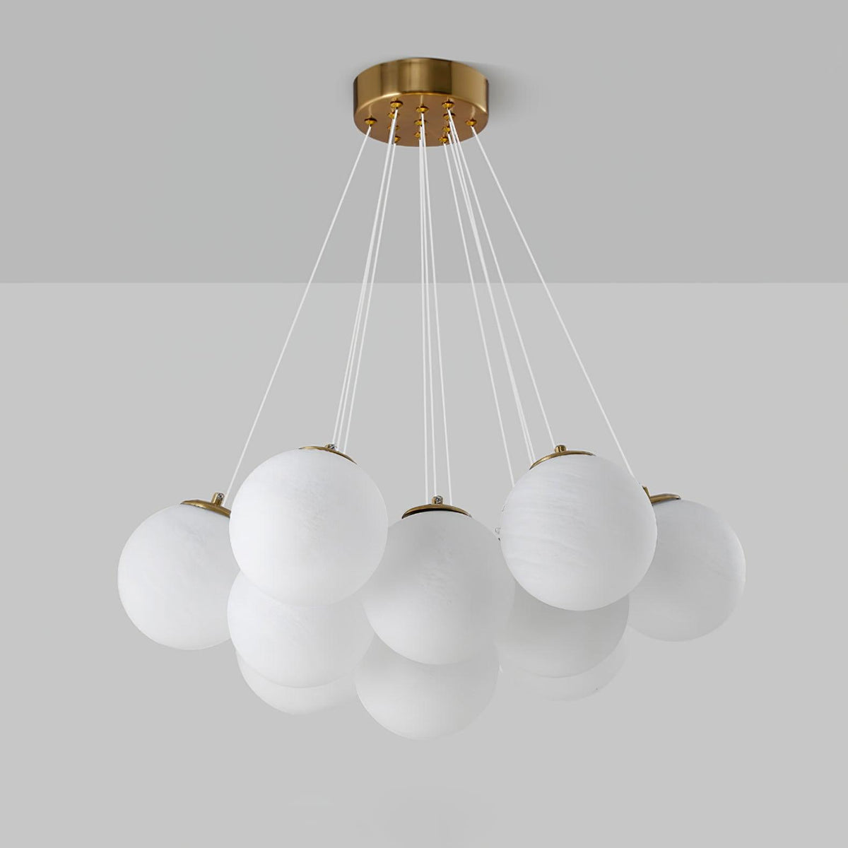 Lampadario a Cluster di Vetro