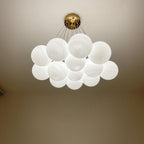 Lampadario a Cluster di Vetro