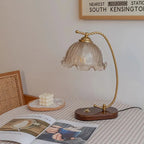 Lampada da Tavolo in Vetro per Camera da Letto