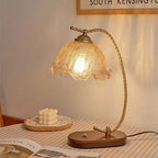 Lampada da Tavolo in Vetro per Camera da Letto