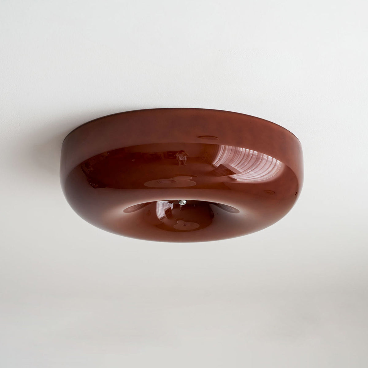 Lampada da Soffitto con Pulsante in Vetro