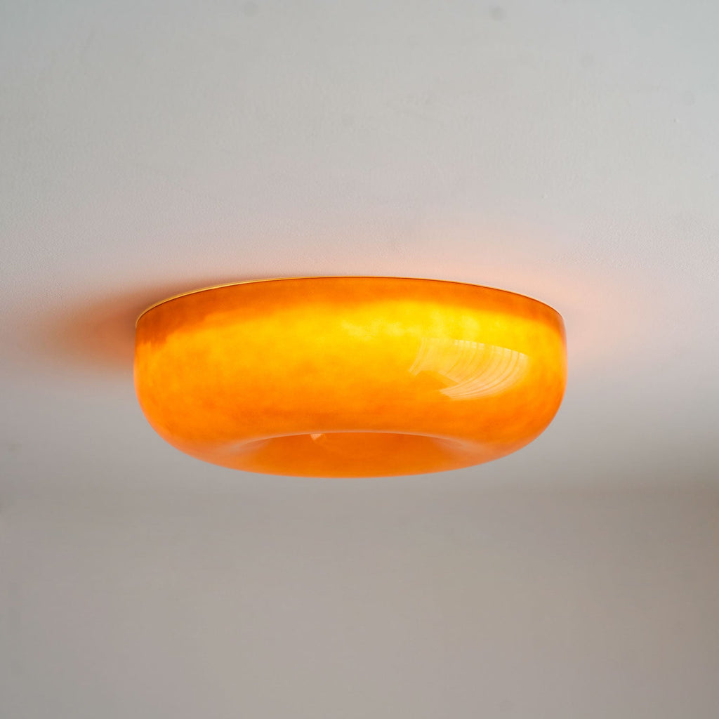 Lampada da Soffitto con Pulsante in Vetro