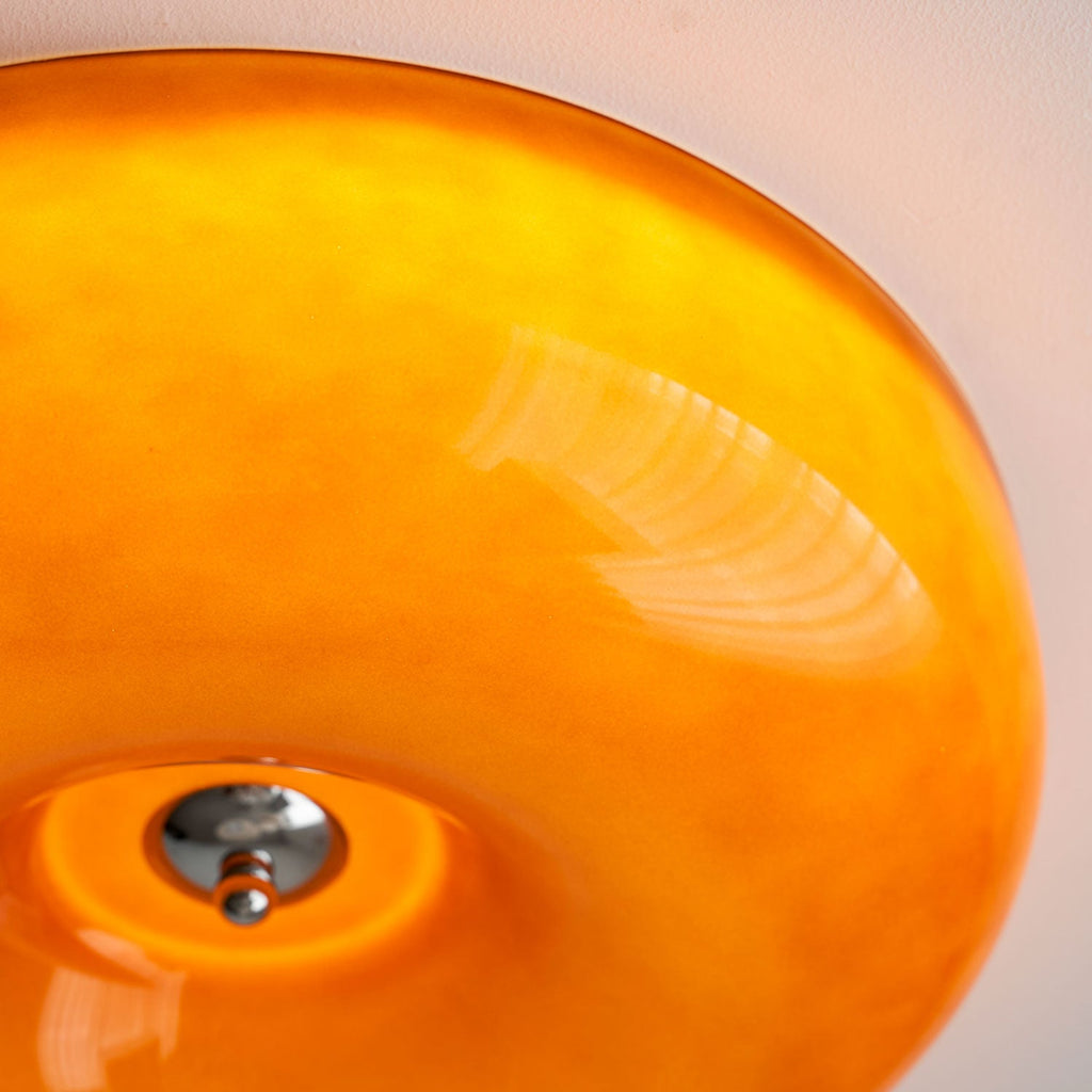Lampada da Soffitto con Pulsante in Vetro