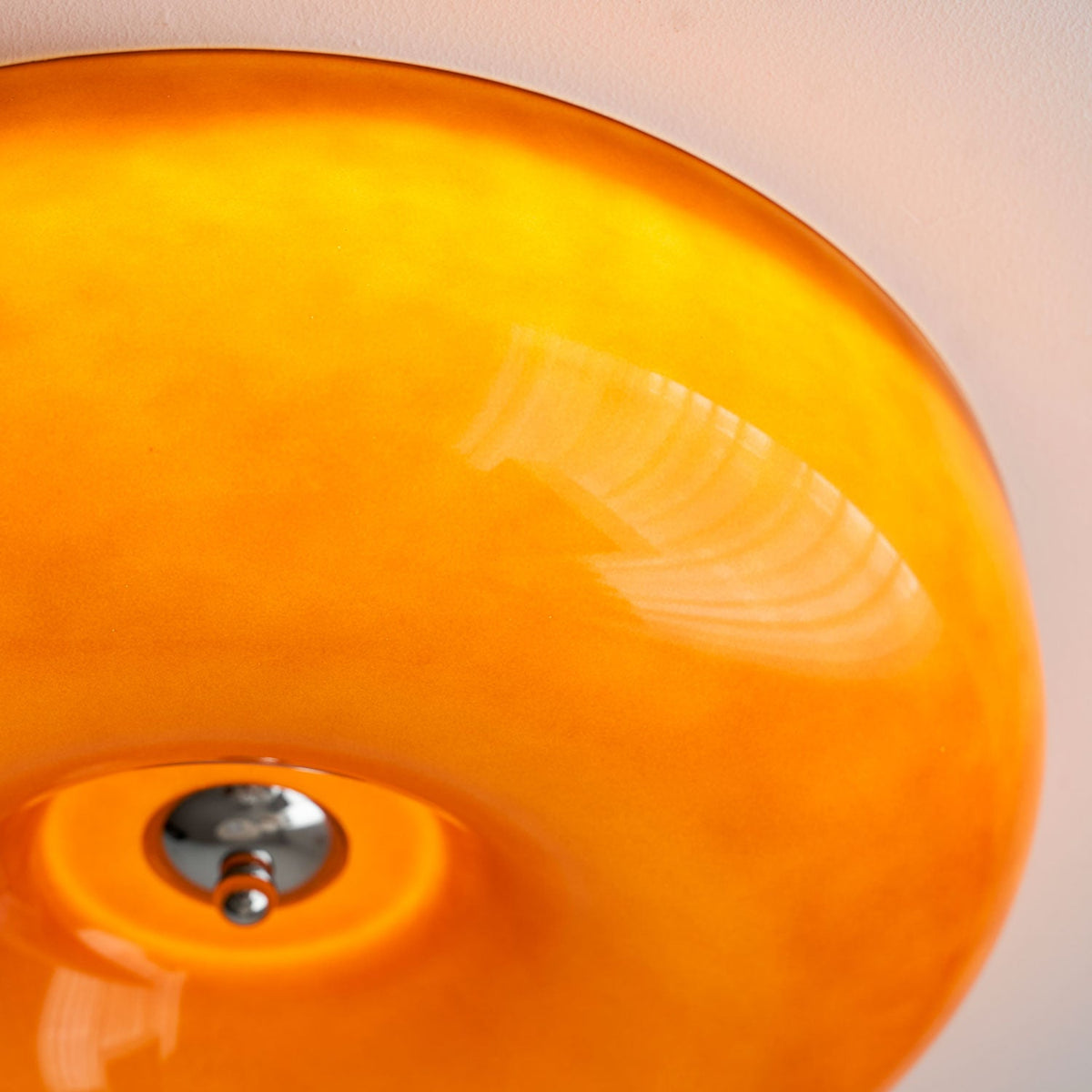 Lampada da Soffitto con Pulsante in Vetro