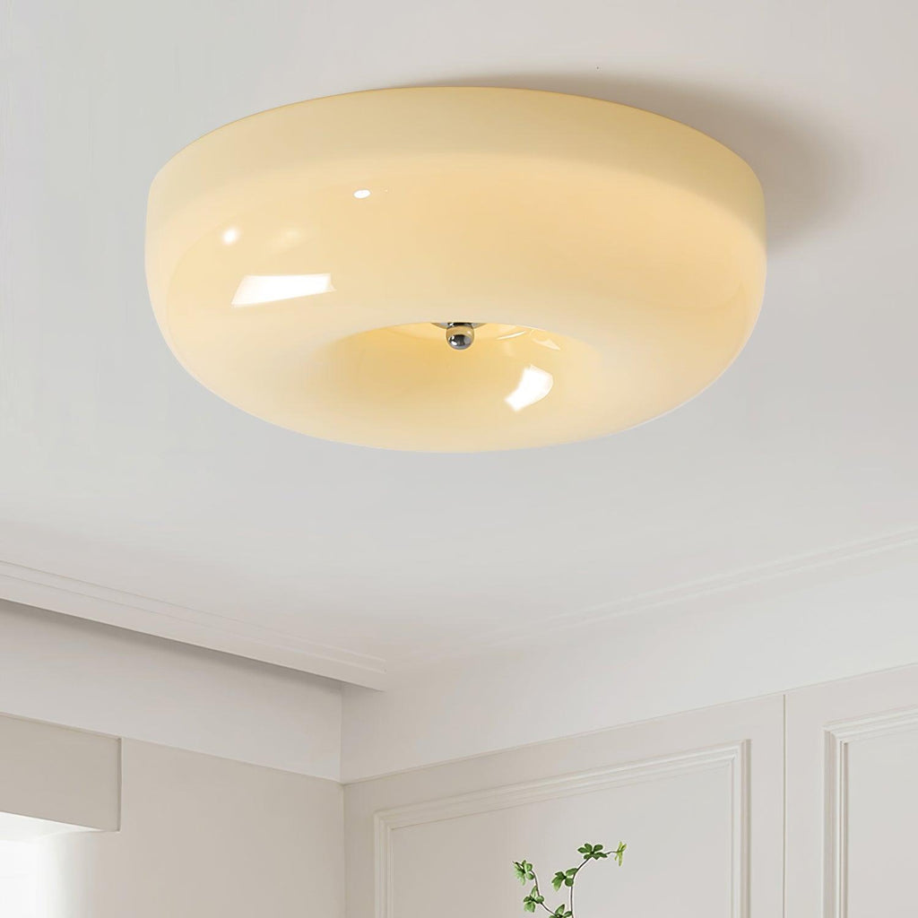 Lampada da Soffitto con Pulsante in Vetro