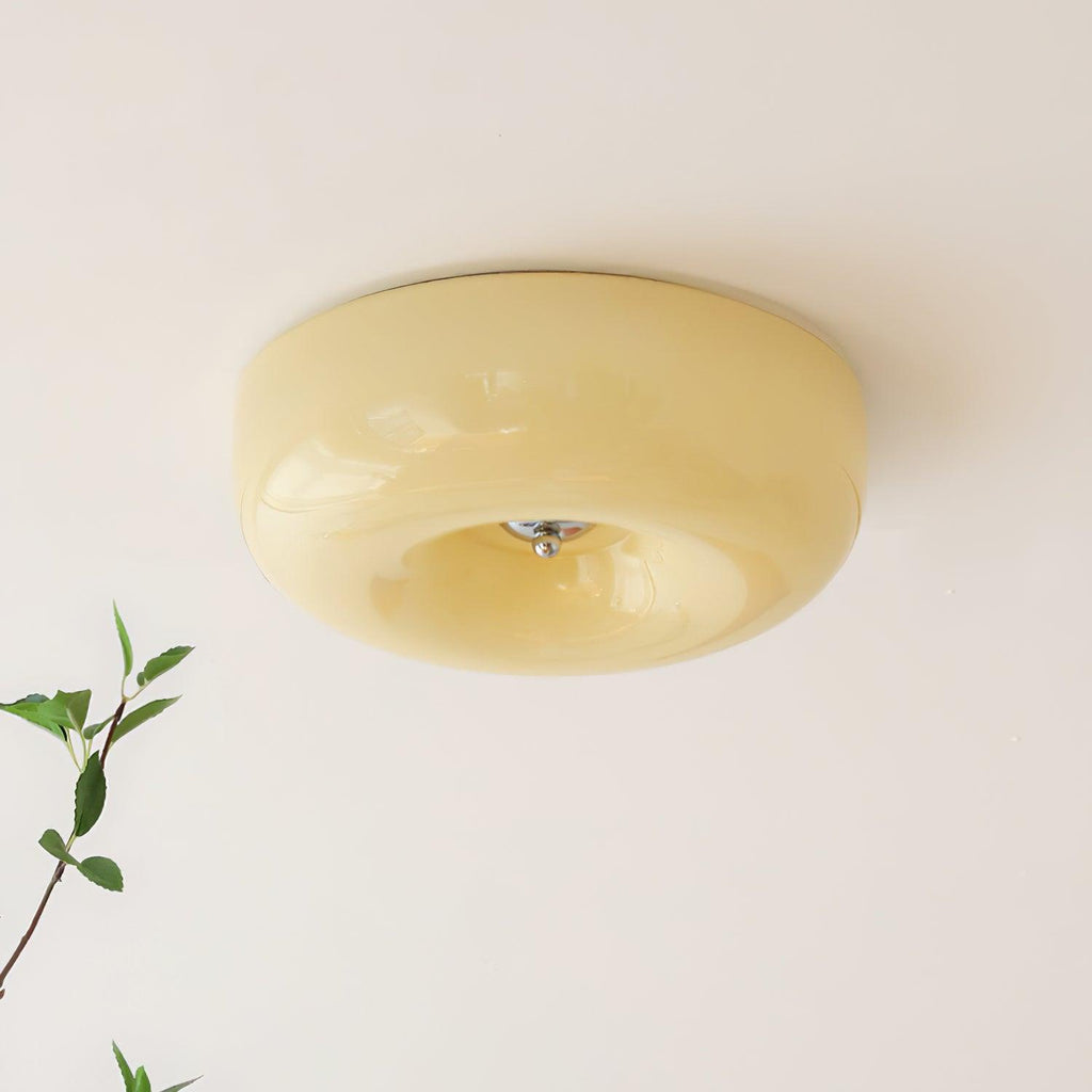 Lampada da Soffitto con Pulsante in Vetro