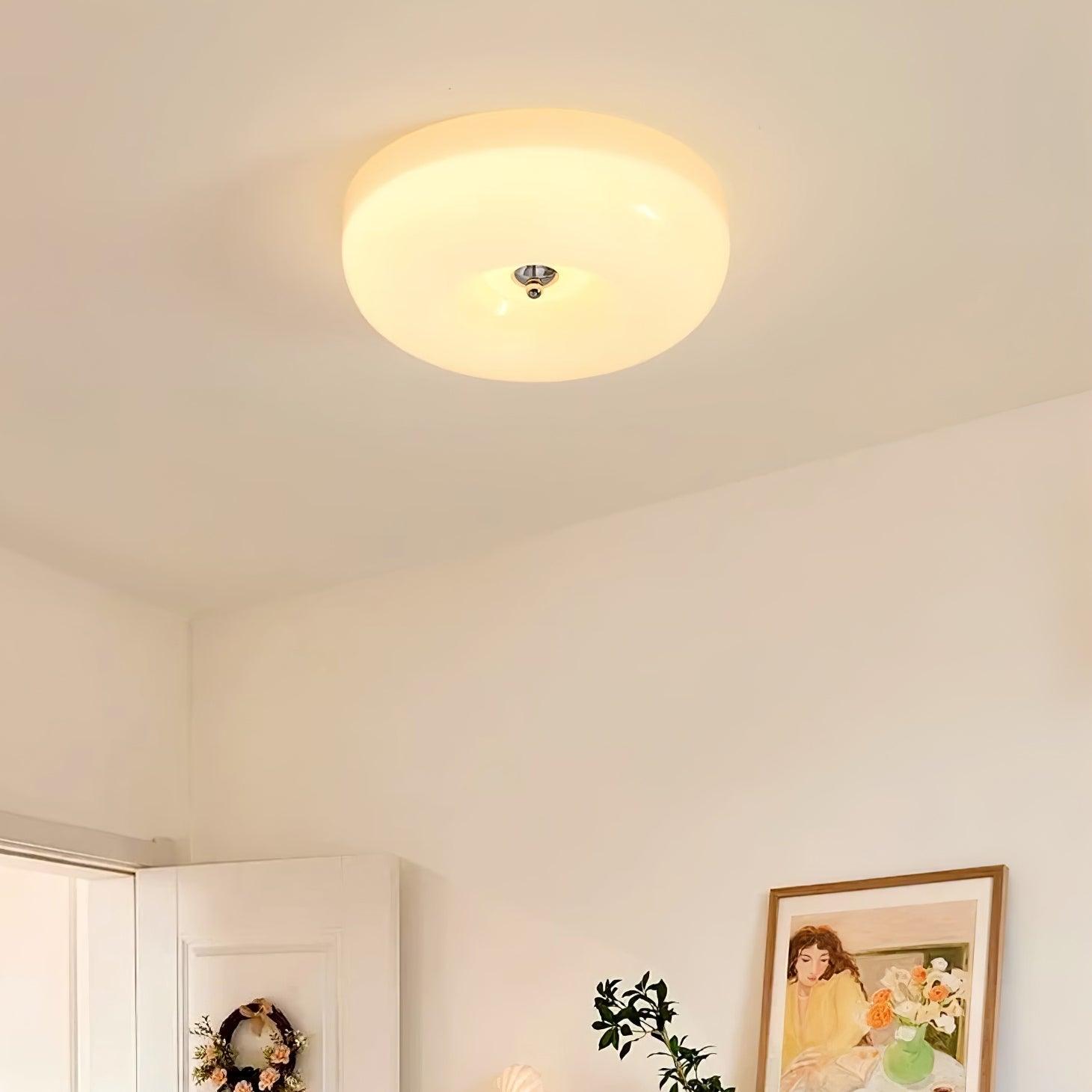 Lampada da soffitto in vetro Ulsolir Elegance Art Button