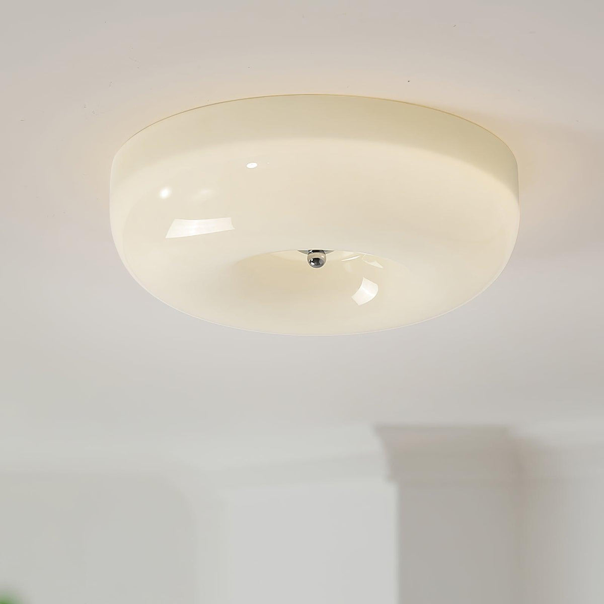 Lampada da Soffitto con Pulsante in Vetro