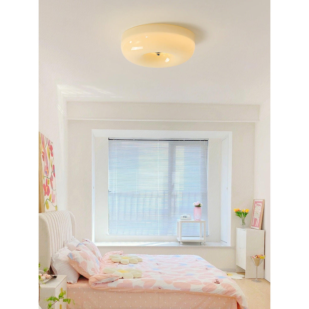 Lampada da Soffitto con Pulsante in Vetro