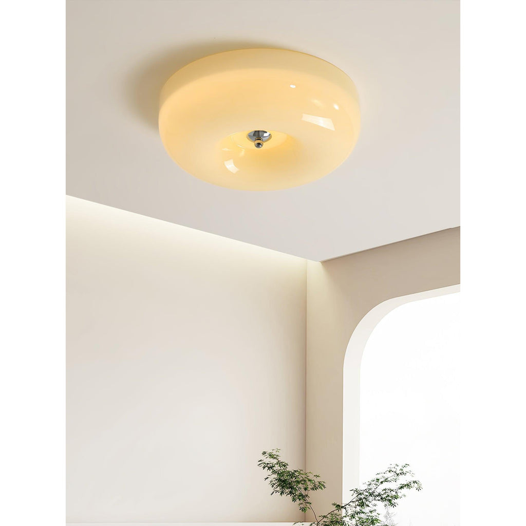 Lampada da Soffitto con Pulsante in Vetro