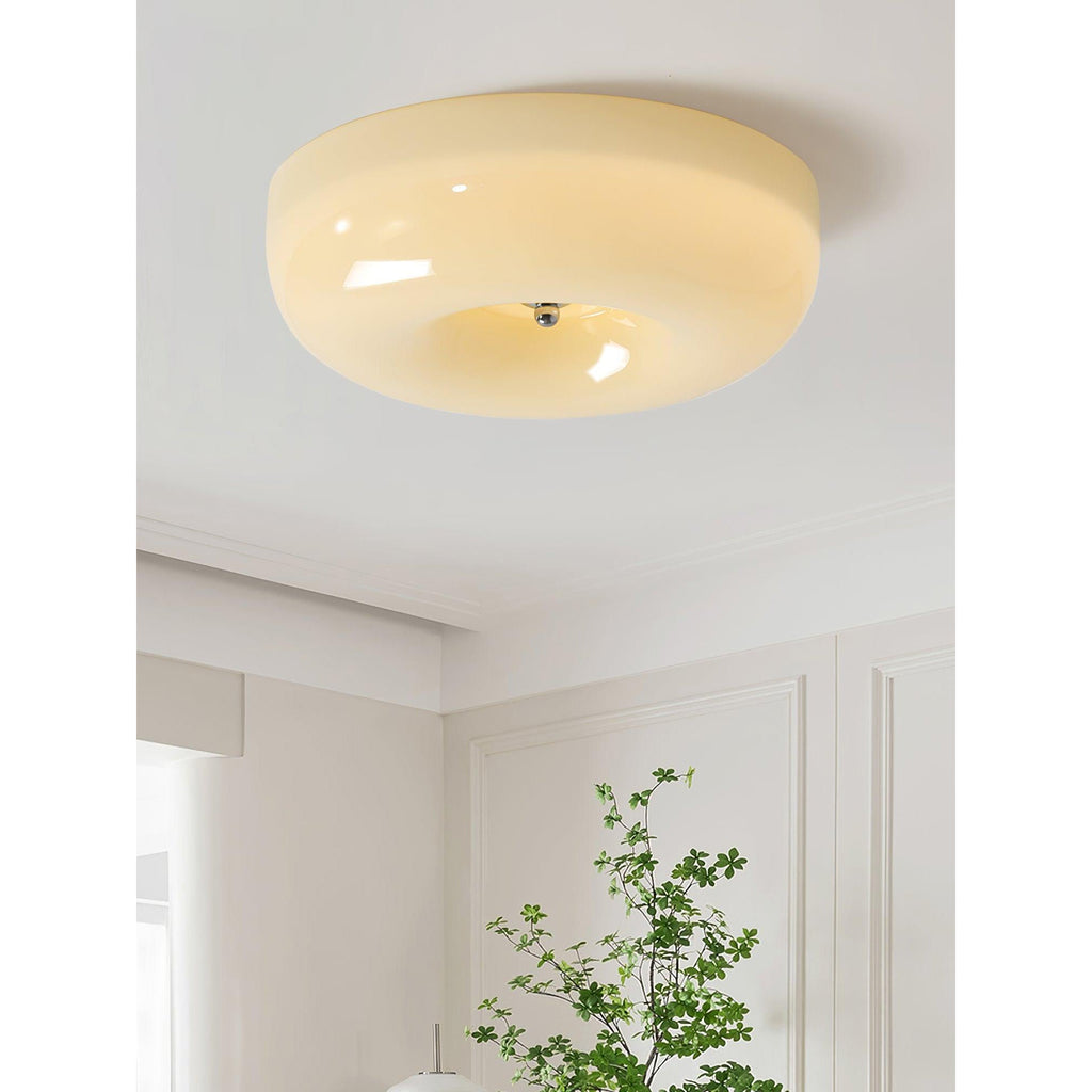 Lampada da Soffitto con Pulsante in Vetro