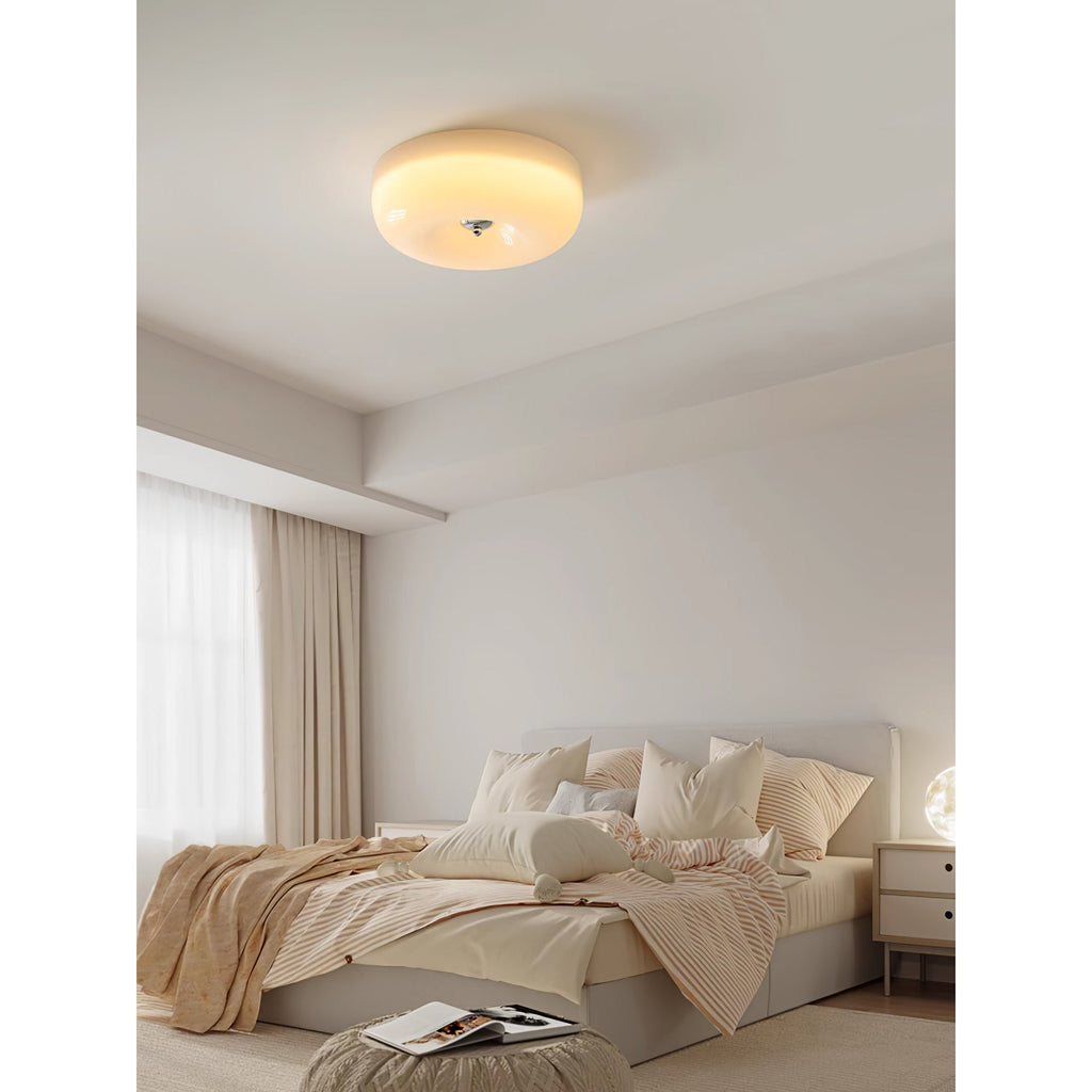 Lampada da Soffitto con Pulsante in Vetro