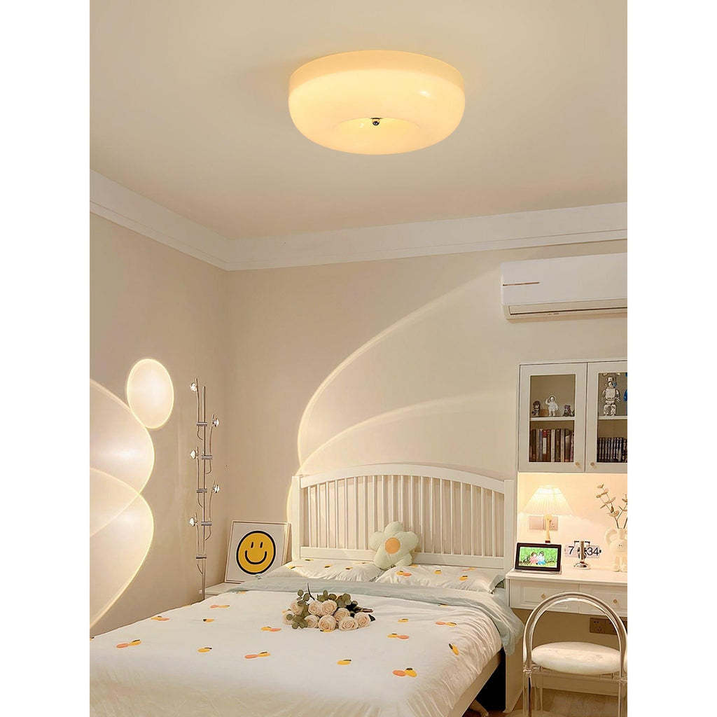 Lampada da Soffitto con Pulsante in Vetro