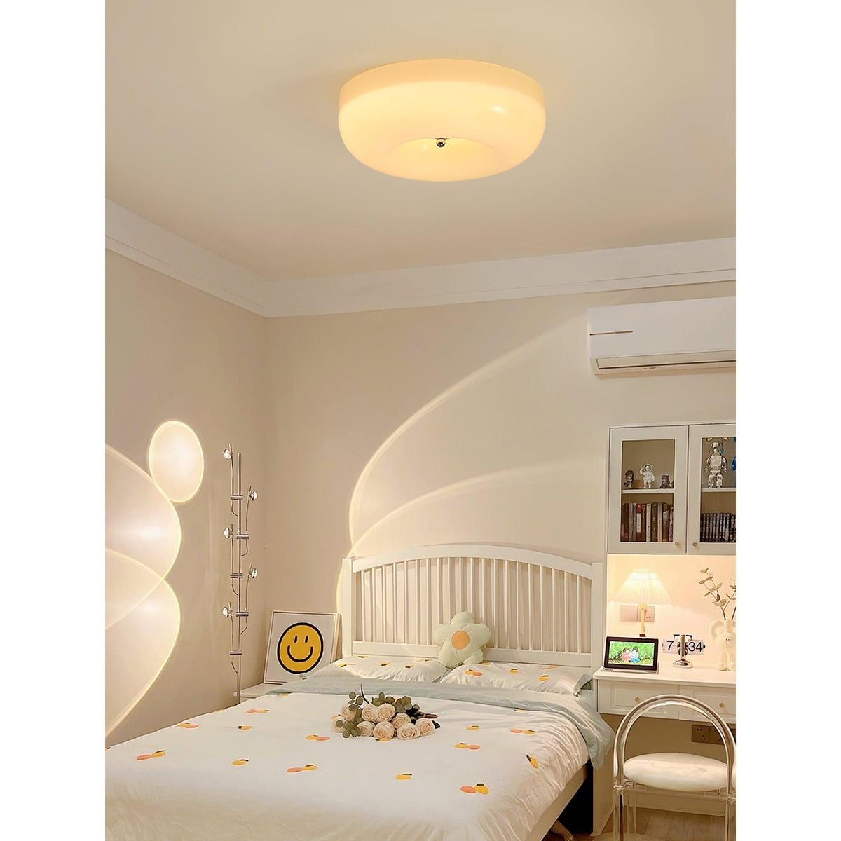 Lampada da Soffitto con Pulsante in Vetro